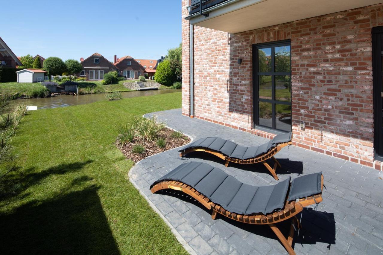 Kuesten Suite Nord - Direkte Wasserlage, Terrasse, 70Qm Greetsiel Exterior foto